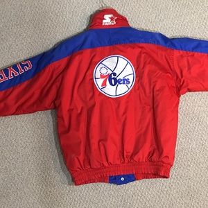 vintage mens 76ers Jacket